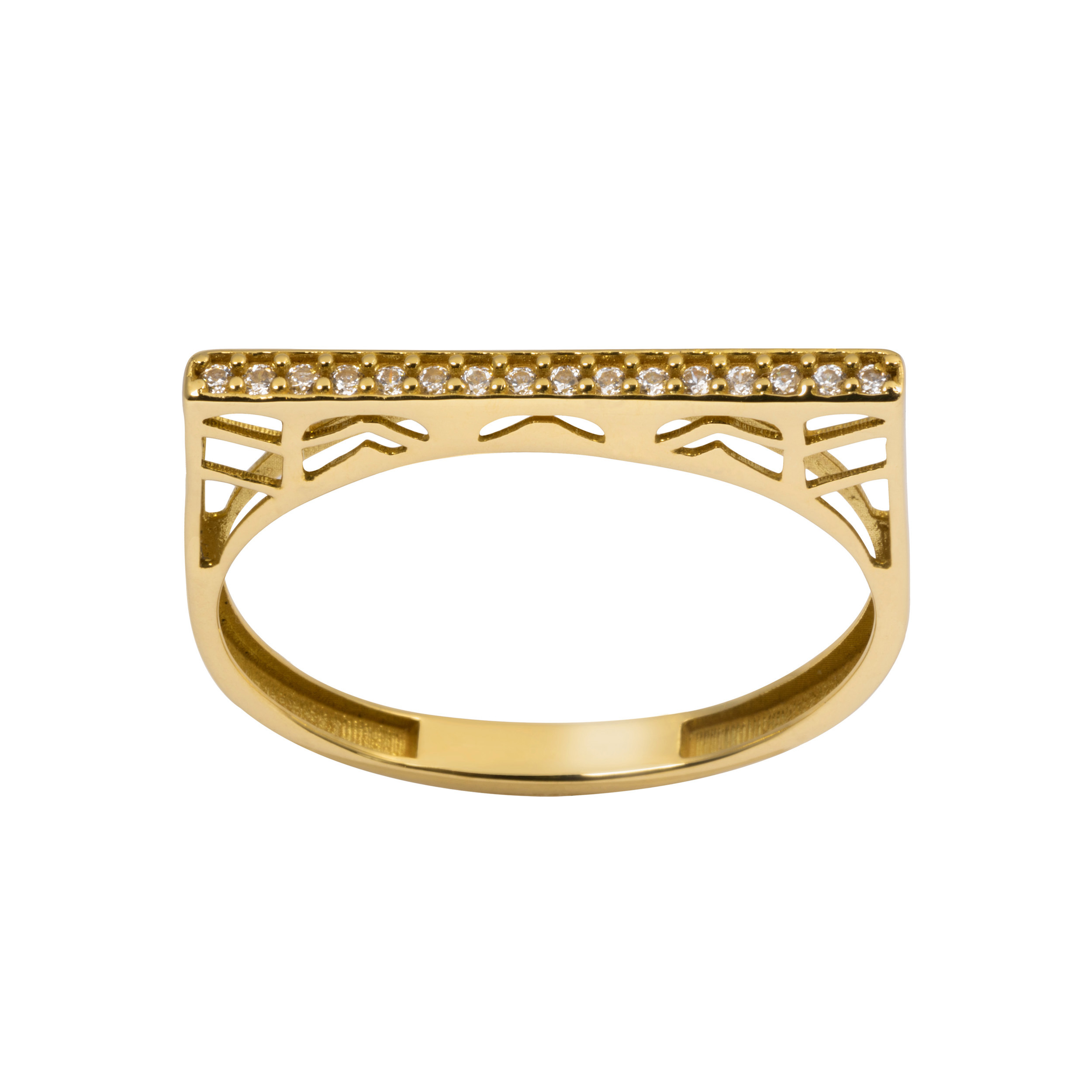 انگشتر طلا 18 عیار زنانه جواهری سون مدل 3220