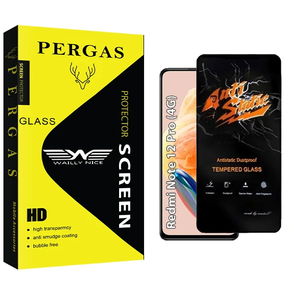 محافظ صفحه نمایش وایلی نایس مدل Pergas Antistatic مناسب برای گوشی موبایل شیائومی Redmi note 12 Pro 4G