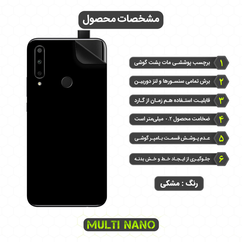 برچسب پوششی مولتی نانو مدل X-F1M مناسب برای گوشی موبایل آنر 9X