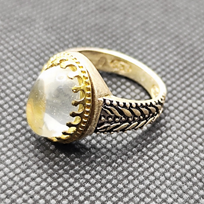 انگشتر نقره مردانه مدل در نجف کد 766