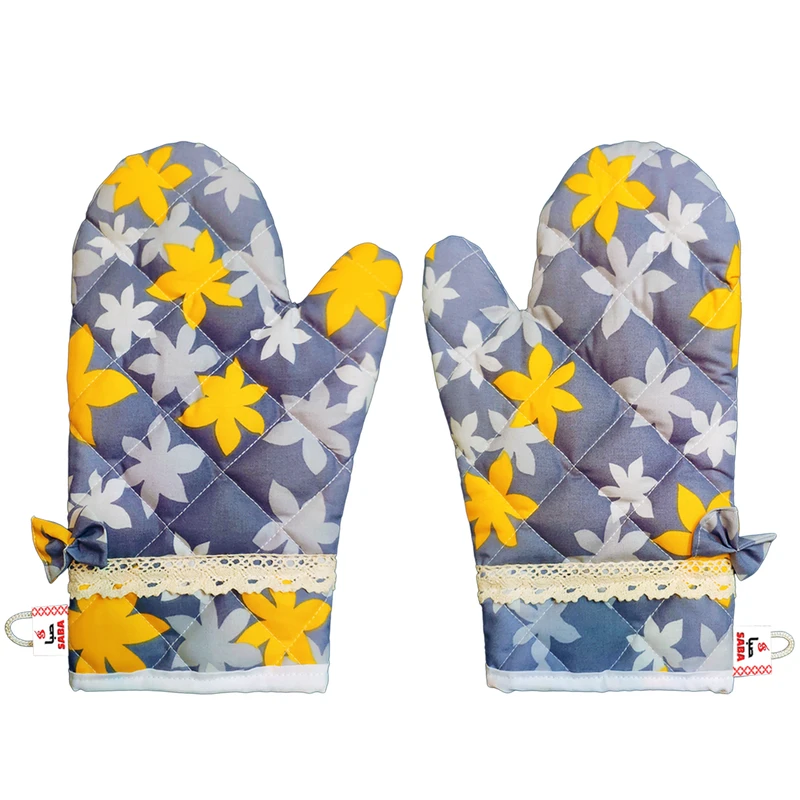 دستکش فر صبا طرح افرا کد 172 بسته 2 عددی