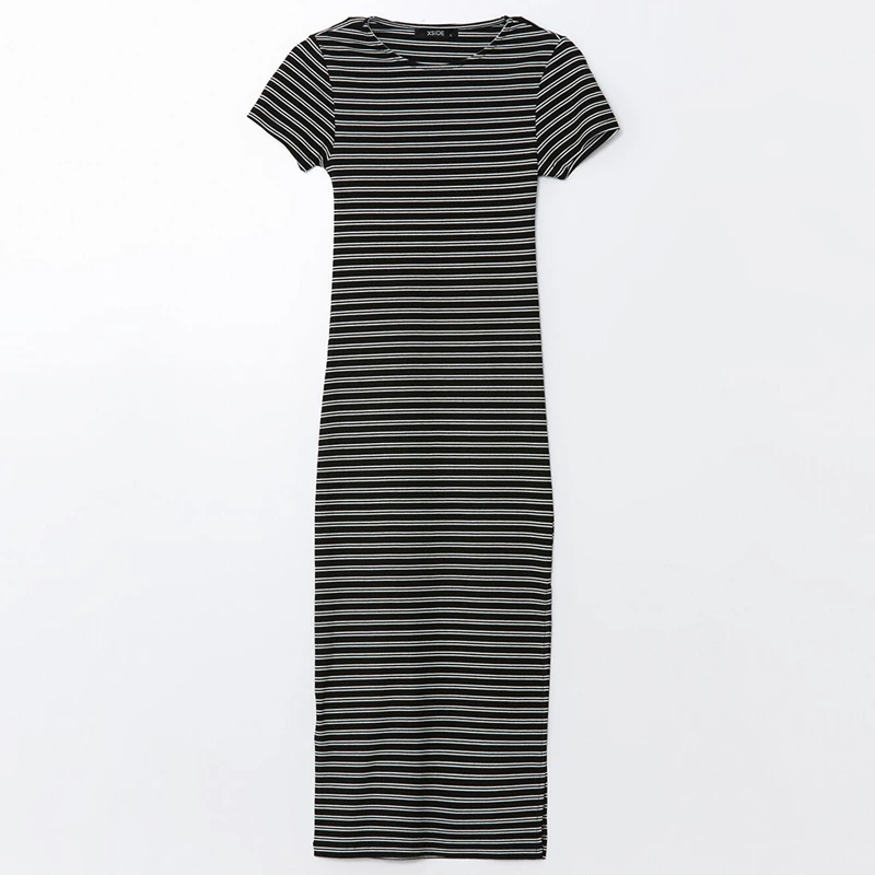 پیراهن یقه گرد زنانه ایکس ساید مدل SEP-TEREGIYIM013