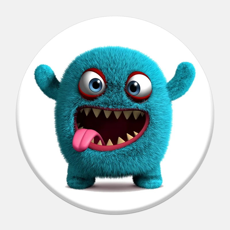 برچسب موبایل مدل Blue Monster مناسب برای پایه نگهدارنده مغناطیسی