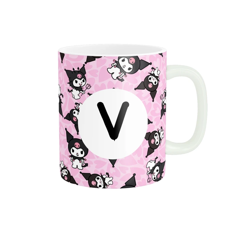 ماگ پاد آفرین مدل اسم شخصی فانتزی طرح اول اسم حرف V کد p11486