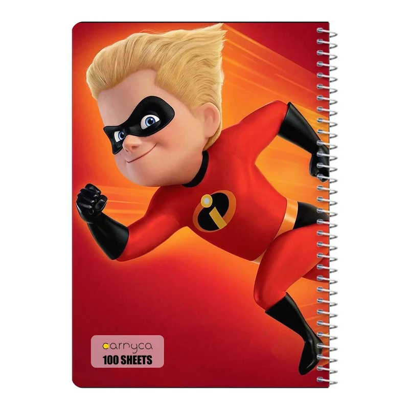 دفتر مشق 100 برگ سیمی کارنیکا طرح شگفت انگیزان The Incredibles کد 46312