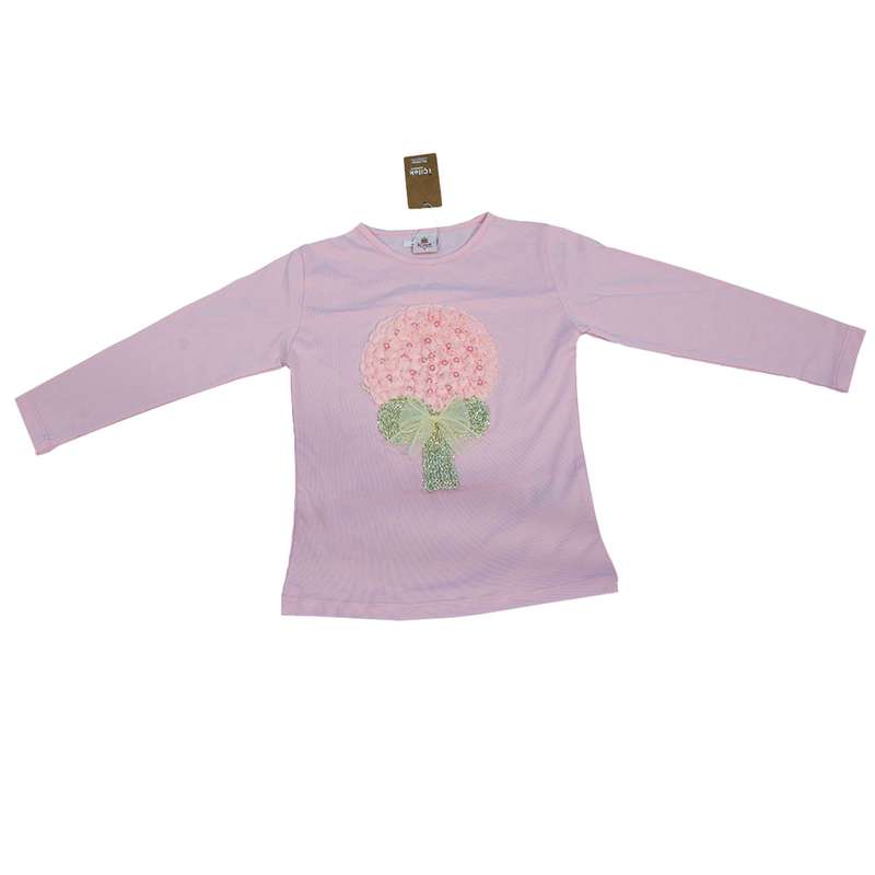 تی شرت آستین بلند دخترانه آی چیلک مدل IC105