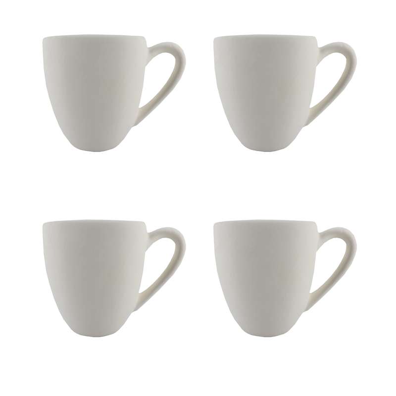 ماگ سرامیکی خام مدل تخم مرغ کد SLI104 مجموعه چهار عددی