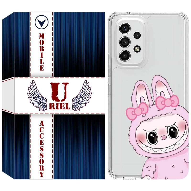 کاور یوریل مدل Clear کد 118 طرح لبوبو Labubu مناسب برای گوشی موبایل سامسونگ Galaxy A23 4G