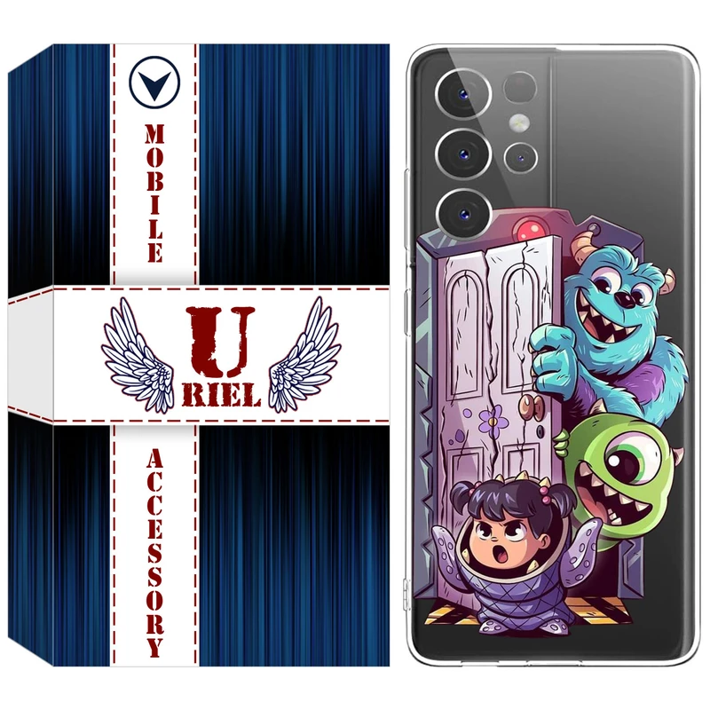 کاور یوریل مدل Clear کد 67 طرح سالیوان مناسب برای گوشی موبایل سامسونگ Galaxy S21 Ultra