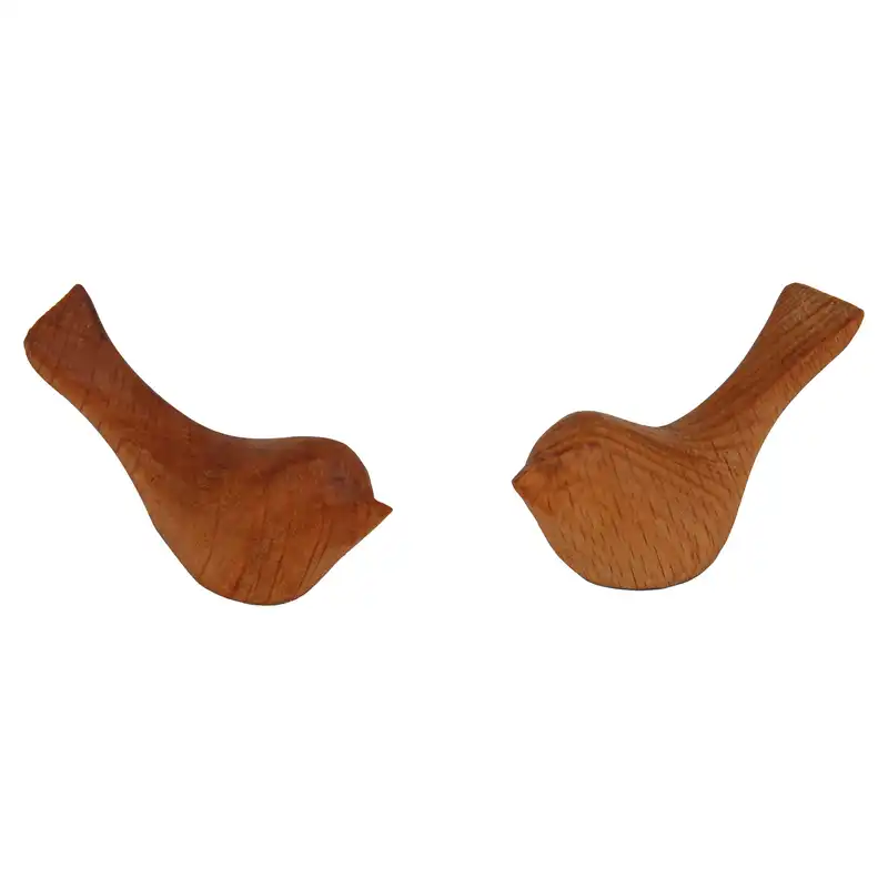 مجسمه چوبی مدل پرنده کد 23 مجموعه 2 عددی