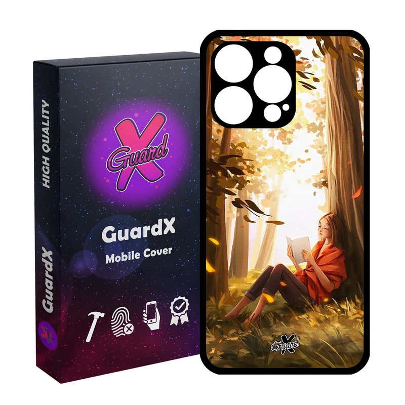 کاور گارد ایکس طرح دختر مدل قاب Glass10276 مناسب برای گوشی موبایل اپل iPhone 15 Pro Max