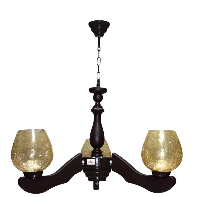 لوستر چوبینه 3 شعله کد C122/3