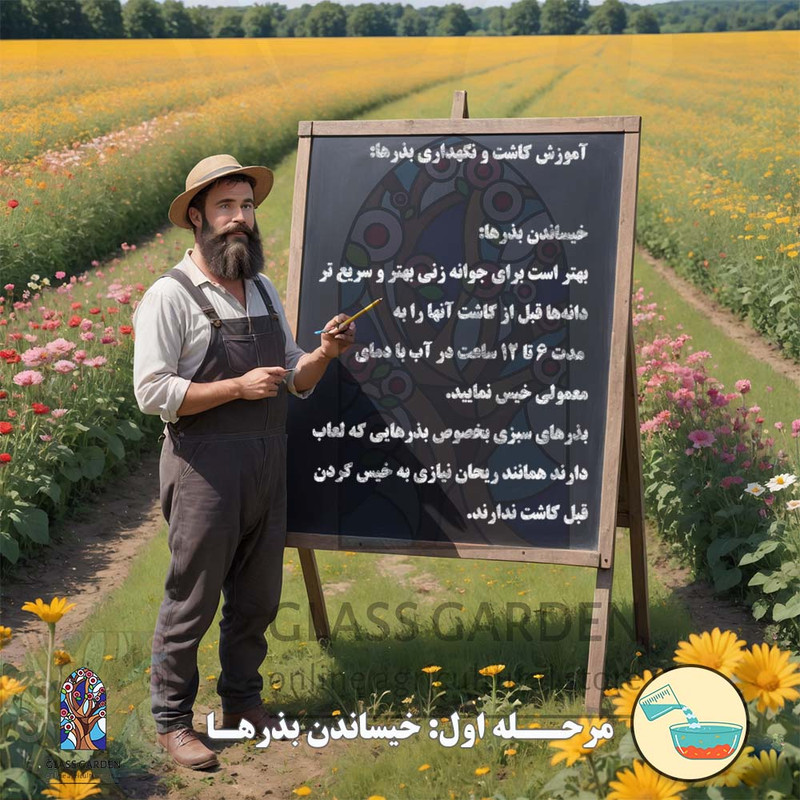 بذر خیار ترشی شمالی خاردار گلس گاردن مدل GL03 بذر خیار ترشی شمالی خاردار گلس گاردن مدل GL03