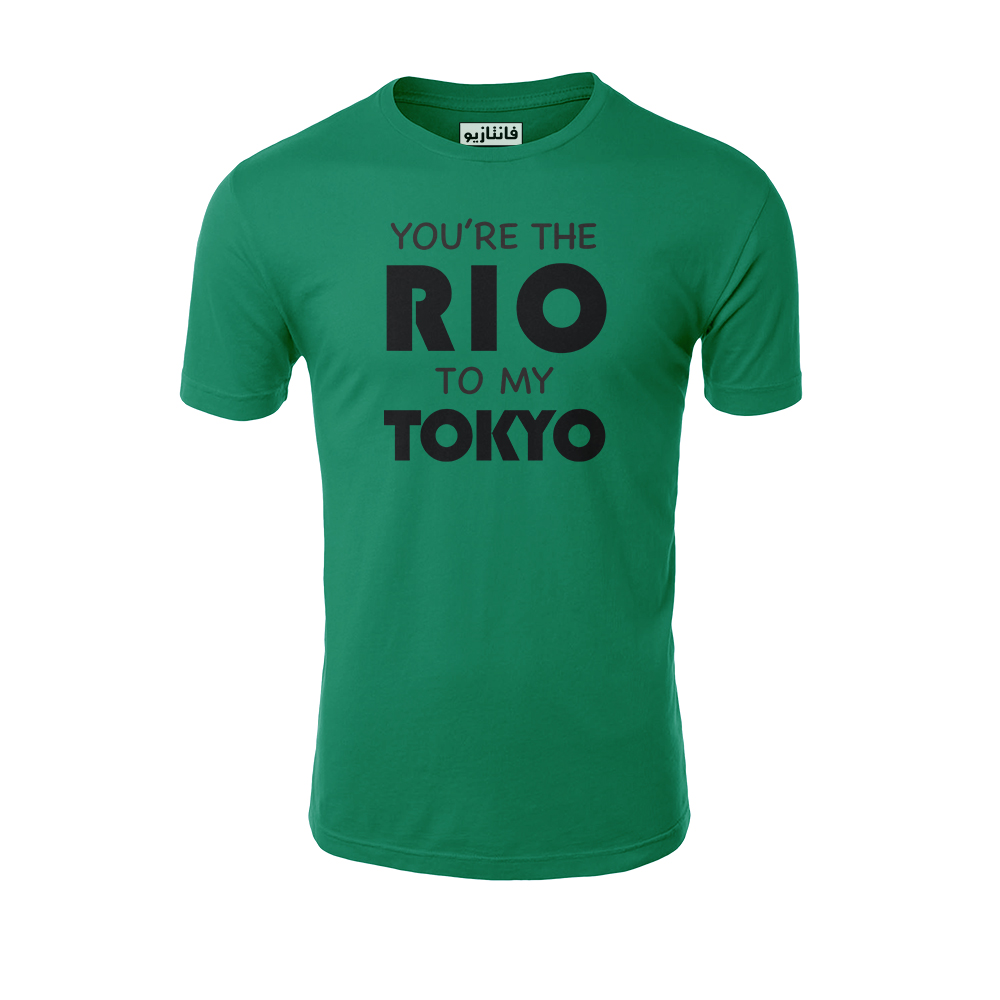 تیشرت آستین کوتاه مردانه فانتازیو مدل 151 طرح Rio To My Tokio کد LCDP005 -  - 1