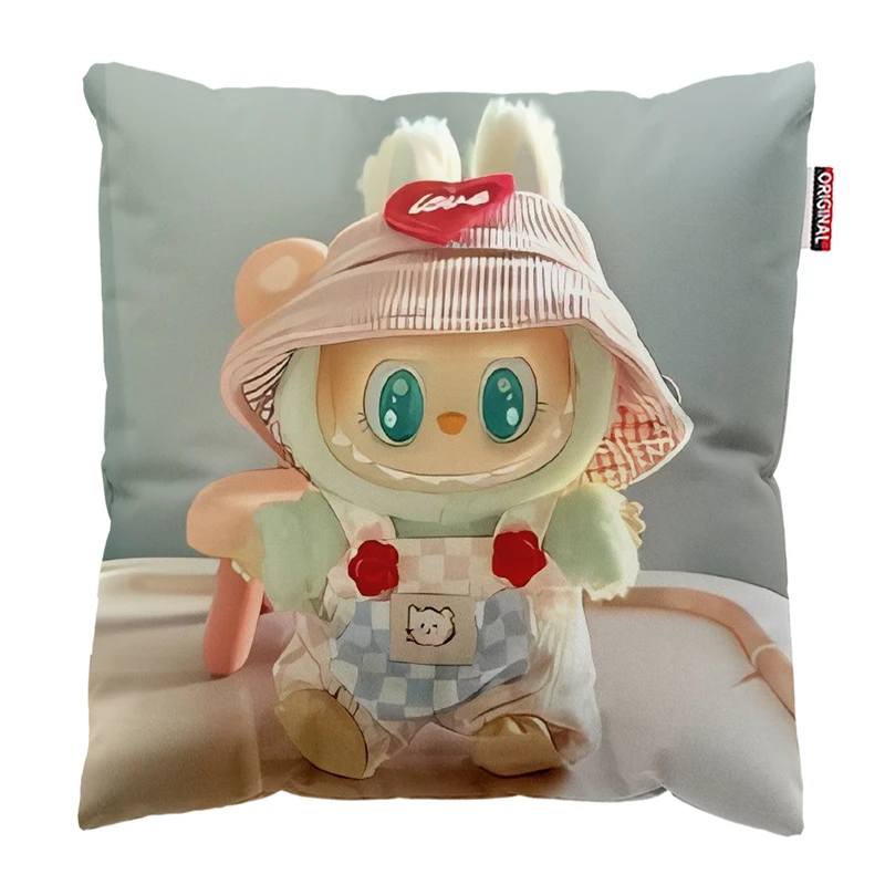 کوسن پاد آفرین مدل عروسک لبوبو کد PK302028 سایز 30*30 سانتی متر