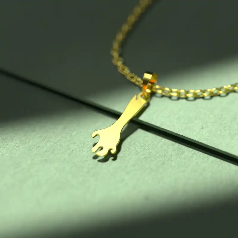 گردنبند طلا 18 عیار زنانه مدوپد مدل هالووین کد G3-1-1186