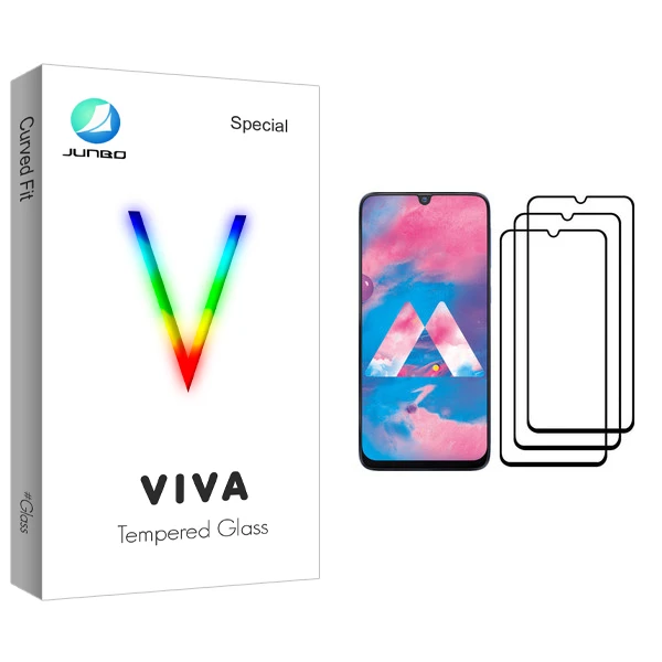 محافظ صفحه نمایش جانبو مدل Viva Glass مناسب برای گوشی موبایل سامسونگ Galaxy M30 بسته سه عددی