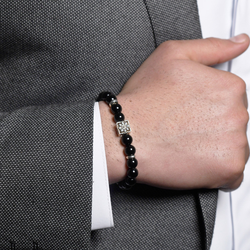 دستبند نقره پرمون مدل لوتوس