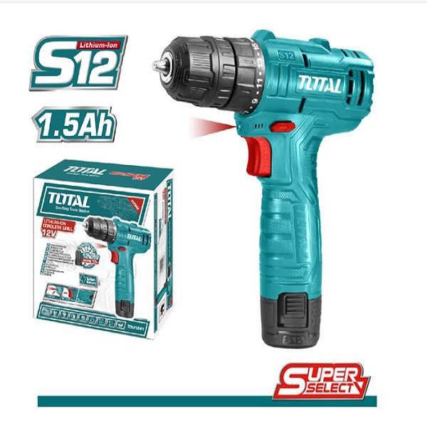 دریل پیچ گوشتی شارژی توتال مدل TDLI12415
