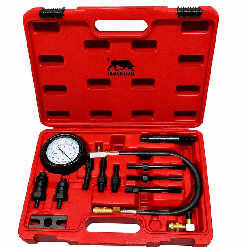 دستگاه کمپرس سنج سیلندر بلک بول مدل دیزل کد YP-BL/DISEL مجموعه 12 عددی 