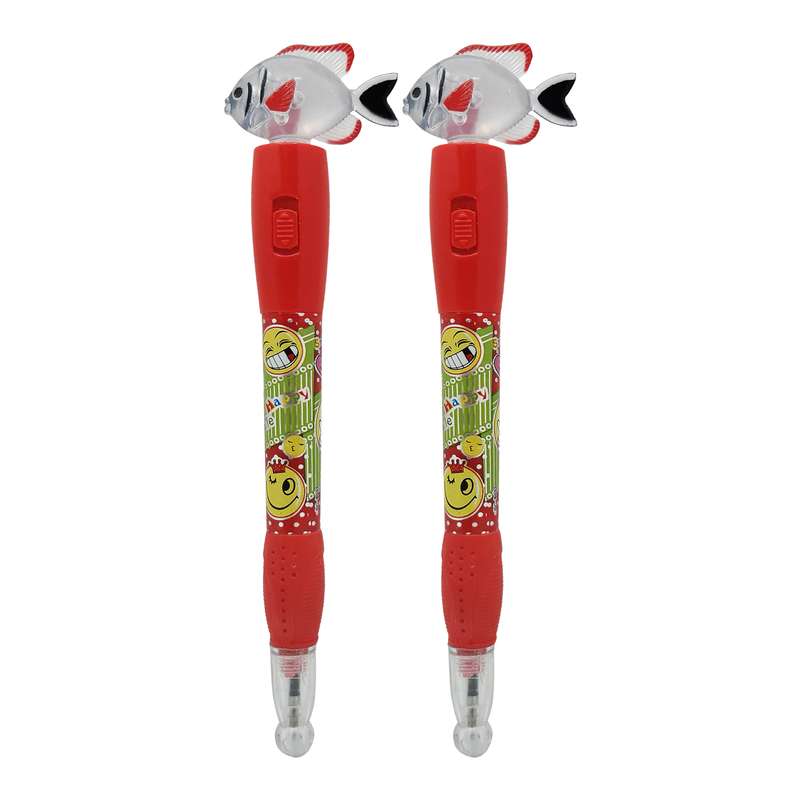 خودکار مدل ماهی چراغدار کد FISH-653 بسته 2 عددی