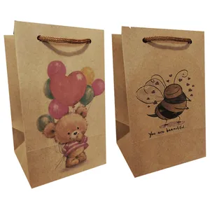 ساک هدیه مدل کادوهای رنگی مجموعه 2 عددی