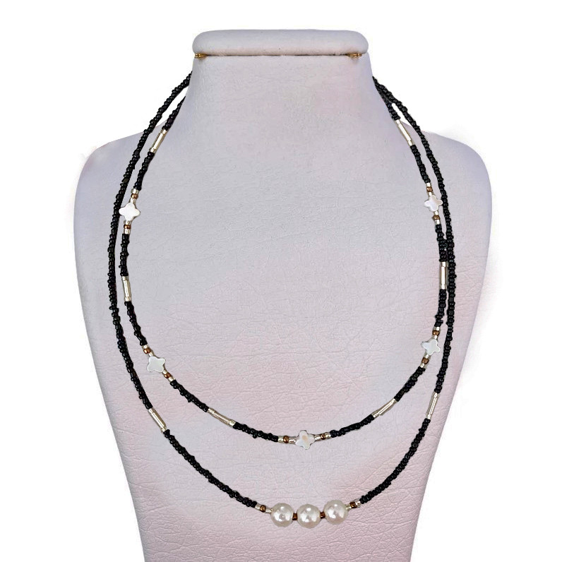 گردنبند دست ساز زنانه مدل مروارید