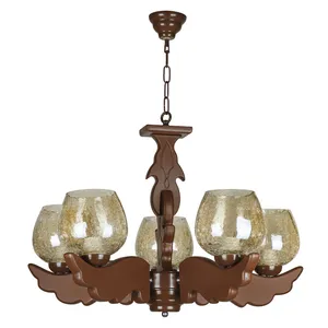  لوستر پنج شعله چشمه نور کد G717/5-BR