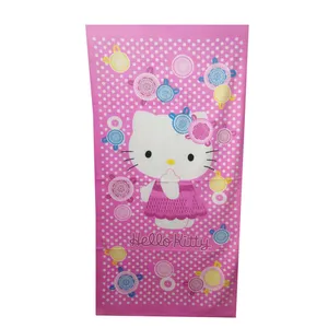 حوله حمام کودک مدل هلو کیتی کد 01 سایز 137x70 سانتی متر