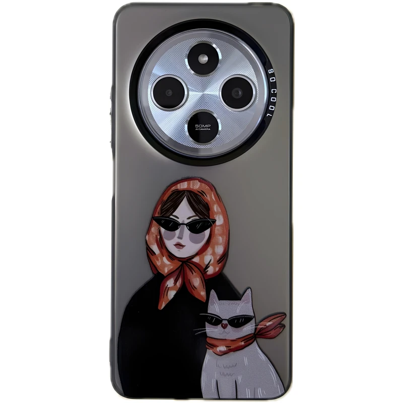 کاور مدل so cool طرح دختروگربه مناسب برای گوشی موبایل شیائومی Xiaomi 14C