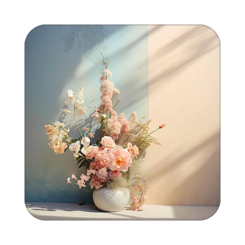 زیر لیوانی کاکتی طرح گل مدل mp16185