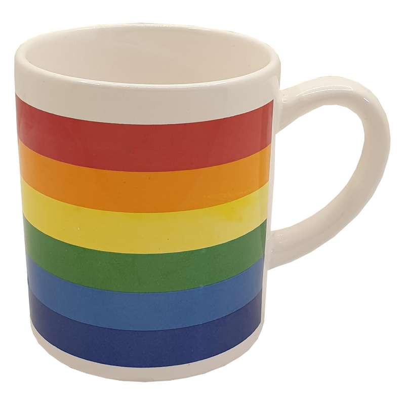 ماگ سرامیکی طرح رنگین کمان