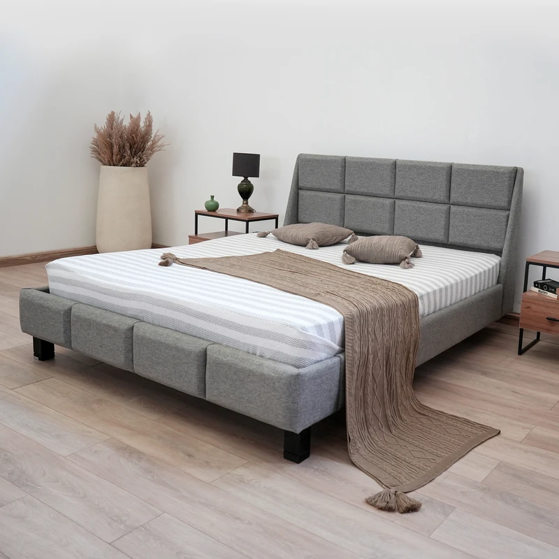 تخت خواب چوبی 2 نفره دیزه چوب ایرانیان مدل آستان سایز 200x180 سانتی متر