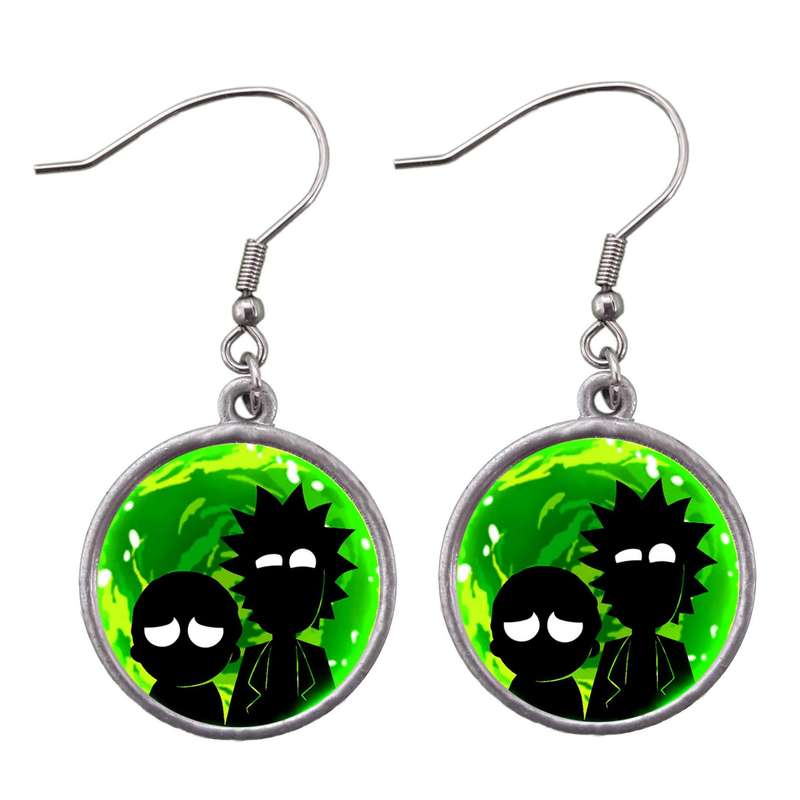 گوشواره دخترانه طرح Rick&Morty کد 550