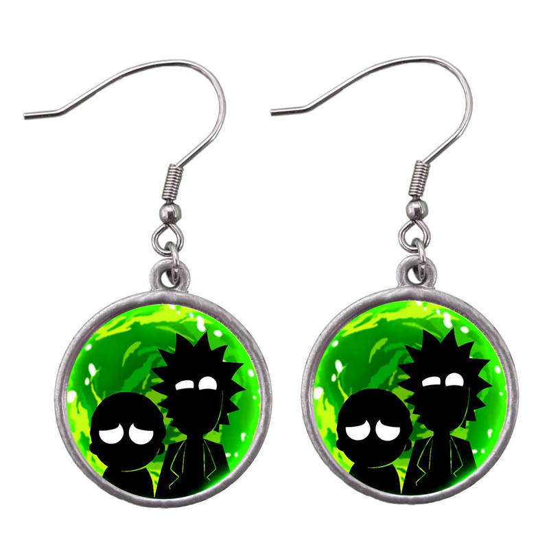 گوشواره دخترانه طرح Rick&Morty کد 550