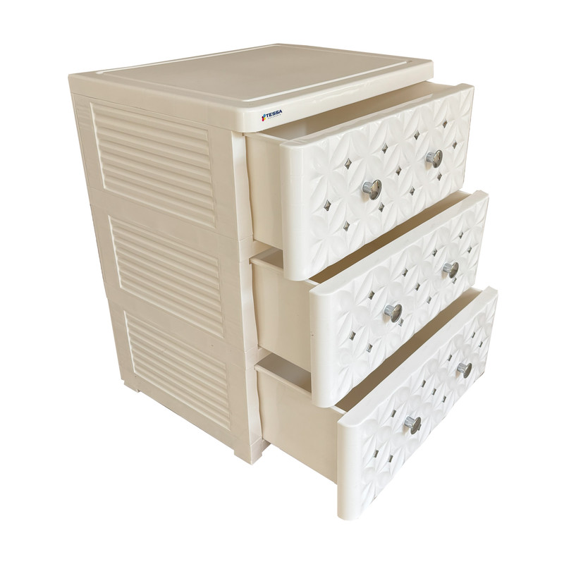 فایل کشویی مدل 3 کشو 2XL نگین دار T325 فایل کشویی مدل 3 کشو 2XL نگین دار T325