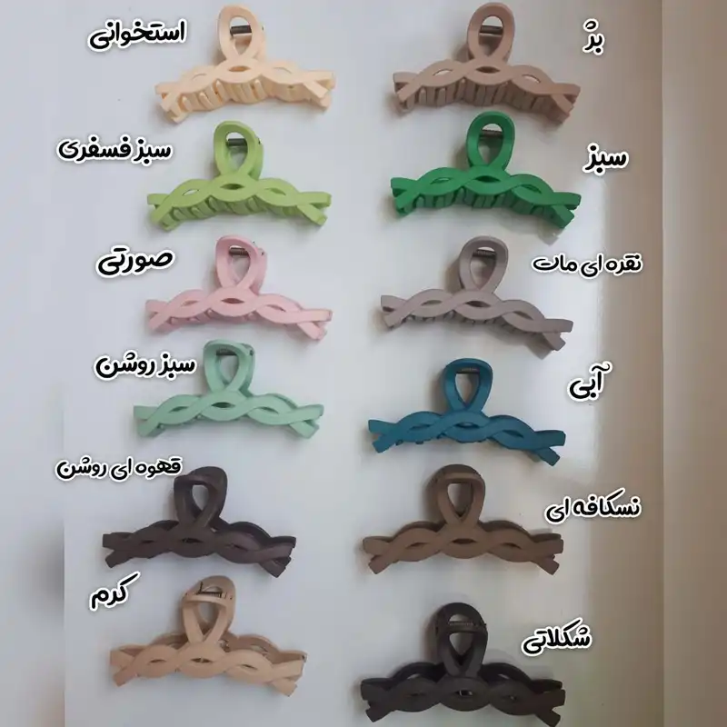 کلیپس مو زنانه مدل گیسو بافت شمعی