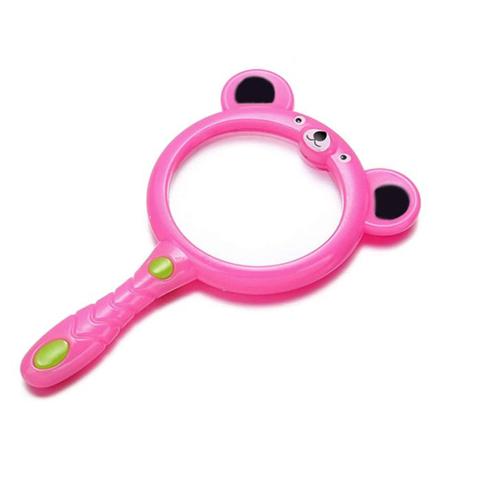 ذره بین رساکو مدل دانش آموزی طرح خرس کد Pink