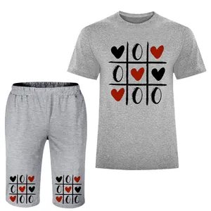 ست تی شرت و شلوارک مردانه مدل عشق 64