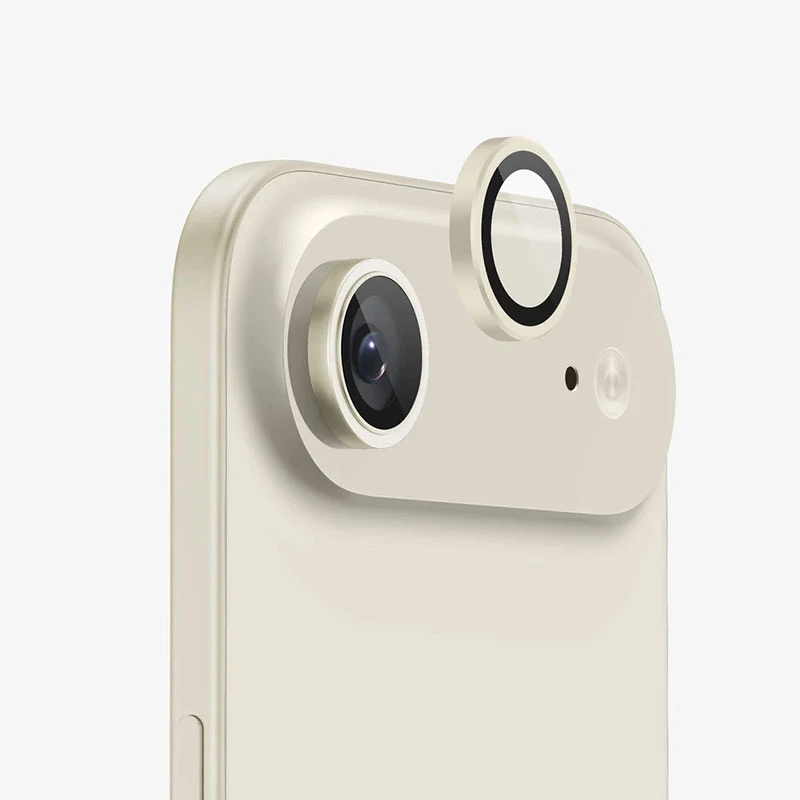 محافظ لنز دوربین فلزی مسیر مدل Light Gld مناسب برای گوشی موبایل اپل iPhone Air / 17 Air