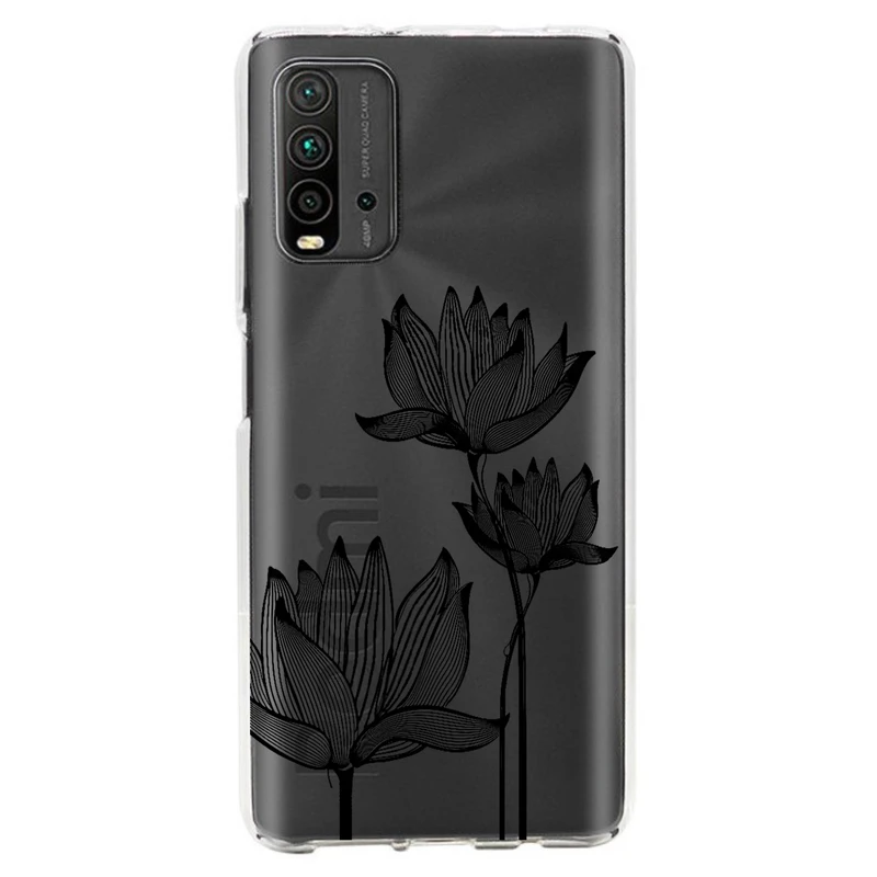 کاور مگافون طرح گل مدل C47-B مناسب برای گوشی موبایل شیائومی Redmi 9T / 9 Power