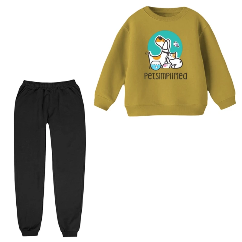 ست سویشرت و شلوار راحتی بچگانه مدل پت کد 1 