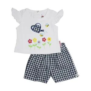 ست تیشرت و شلوارک نوزادی آدمک مدل آب پاش مشکی