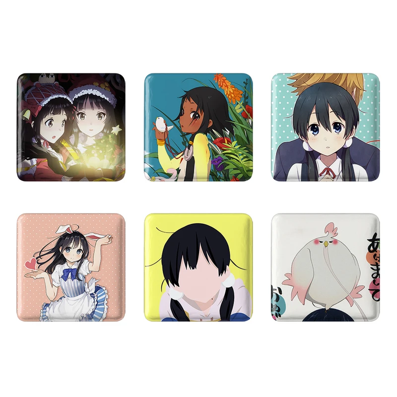 مگنت خندالو طرح انیمه فروشگاه تاماکو Tamako Market کد 1525B مجموعه 6 عددی