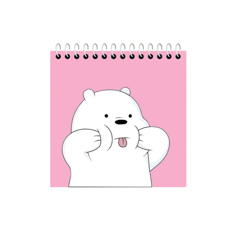 دفترچه یادداشت 50 برگ آلبالو مدل خرس فانتزی کد 4040