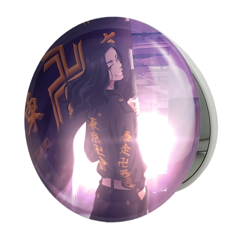 آینه جیبی خندالو طرح باجی کیوسکه انیمه توکیو ریونجرز مدل تاشو کد 11148 