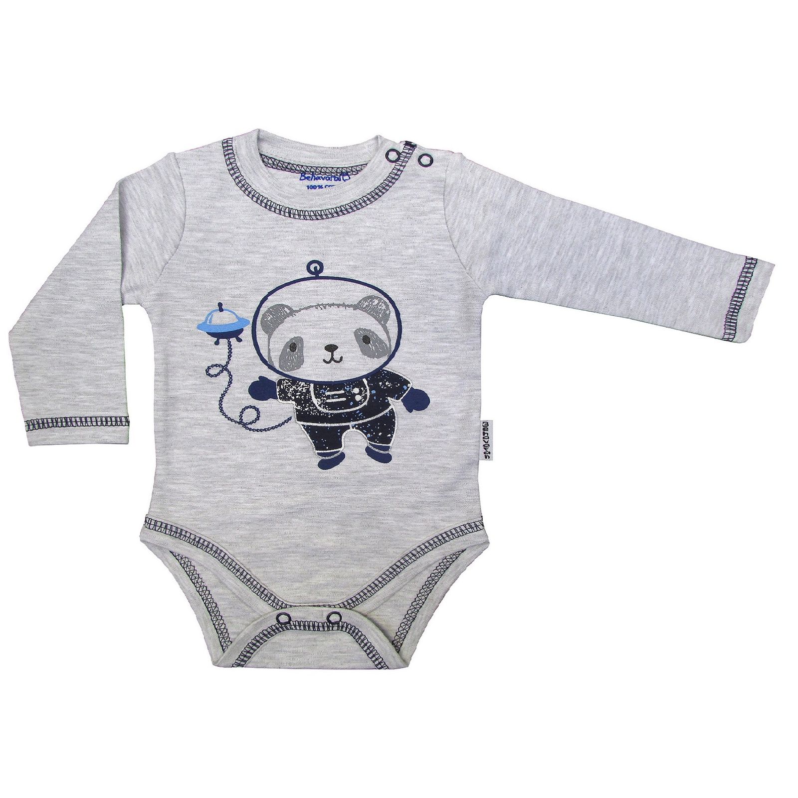 بادی آستین بلند نوزادی به آوران مدل فضانورد -  - 1