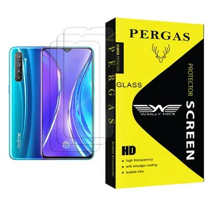 Waily Nice Pergas Glass MIX003 Screen Protector For Realme XT 730G Pack Of 3