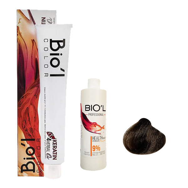 کیت رنگ مو بیول مدل LENTIL شماره 6.9 حجم 100 میلی لیتر رنگ بلوند گردویی تیره