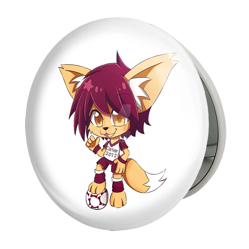 آینه جیبی خندالو طرح جام جهانی مدل تاشو کد 20737 